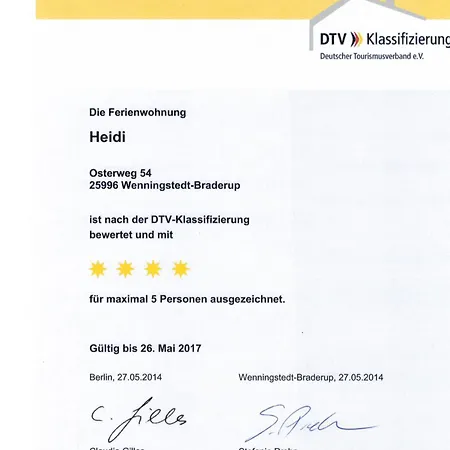 Heidi Ferienwohung Веннингштедт